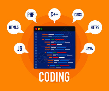 以膝上型和虛擬屏幕制作網(wǎng)站和應(yīng)用程序軟件編html5和ph代碼矢量背景演示編程代碼ph開(kāi)發(fā)編概念網(wǎng)站開(kāi)發(fā)和應(yīng)用程序軟件編使用膝上
