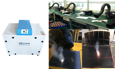 過(guò)濾吸掉車(chē)間焊煙粉塵的不耗材除煙凈化器